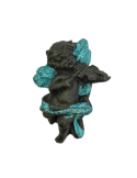 Religious THE ANGEL WITH VIOLIN LAVA STONE FIGURINE of the Pan...