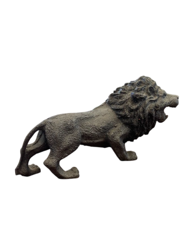 Artistic LARGE LION STATUE IN LAVA STONE of the Panza srl