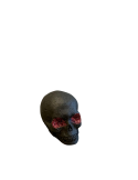 Artistic SMALL SKULL FIGURINE IN LAVA STONE of the Panza srl