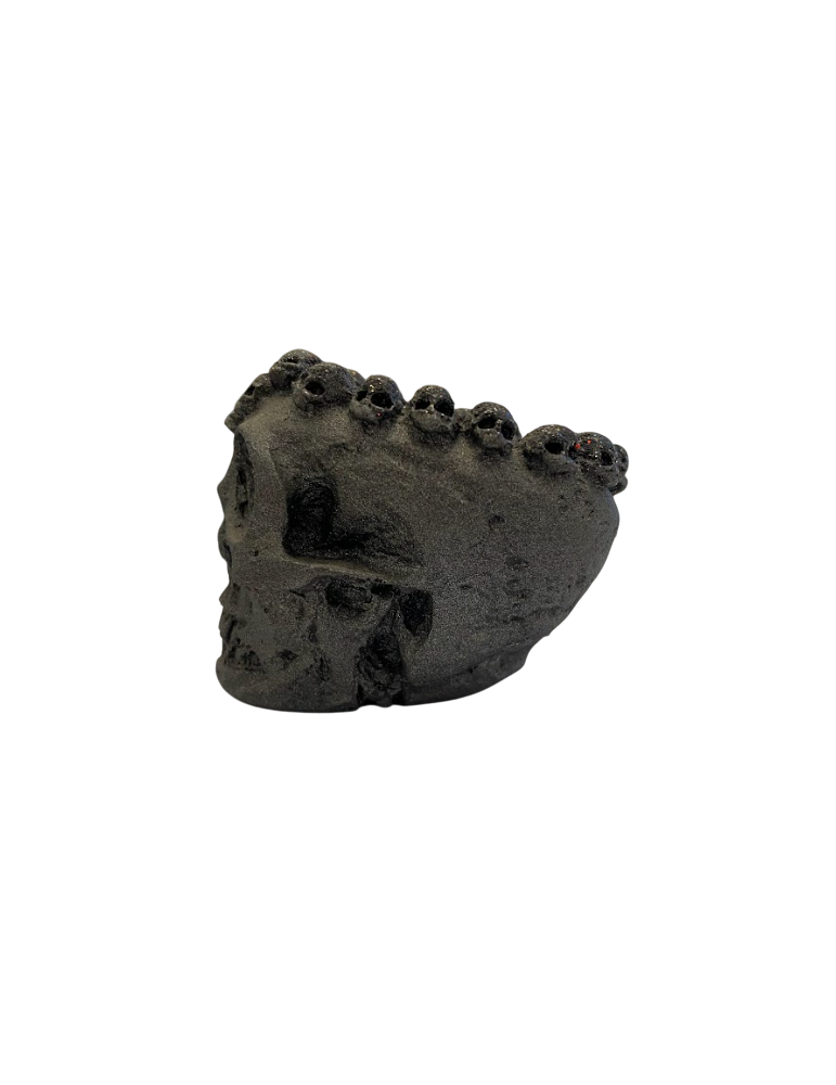 Artistic SKULL ASHTRAY IN LAVA STONE of the Panza srl