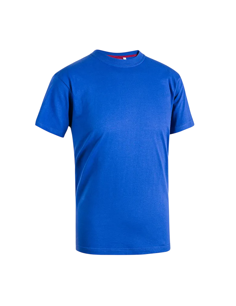 T-shirt à col rond SOCIM Sottozero bleu royal 100 % coton