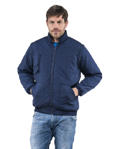 Marineblaue SOCIM Sottozero-Jacke