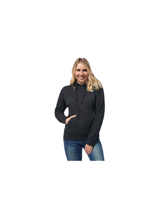 Schwarzer Logica-Hoodie mit Tasche