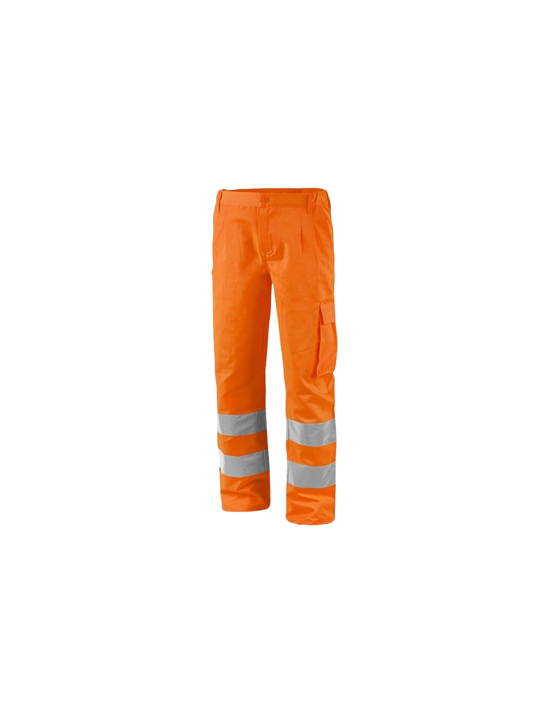 Pantalone alta visibilità arancione con tasche  1580AX Sottozero poliestere/cotone Pantalone alta visibilità arancione con tasche  1580AX Sottozero poliestere/cotone