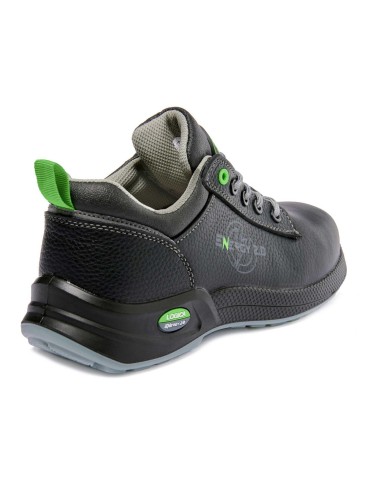 Zapato de seguridad Logica bajo en cuero negro 2