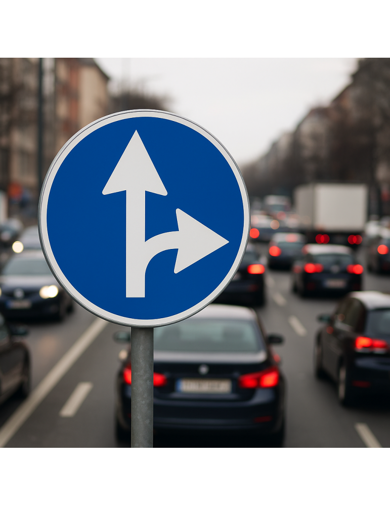 Indications autorisées Signaler Droite et Droite