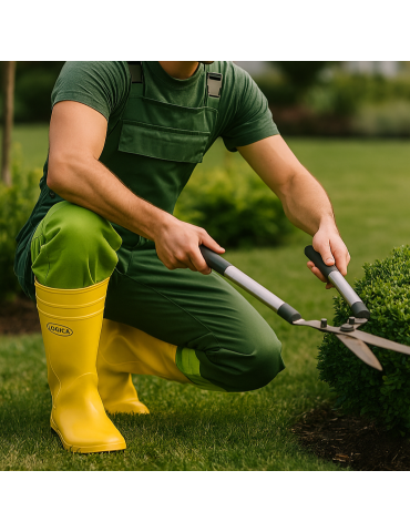 Yellow pvc safety boot 2