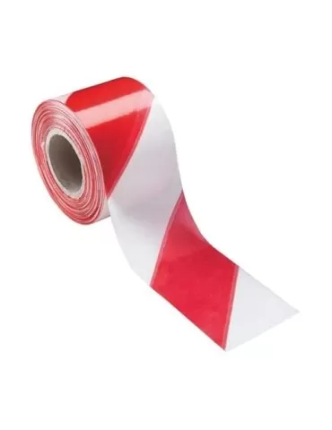 Ruban d’avertissement blanc/rouge non réfléchissant protégé par une boîte 2