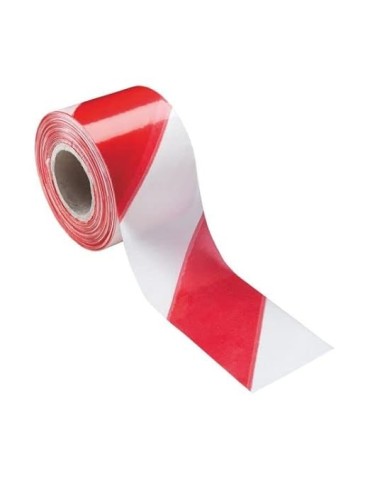 Cinta de advertencia blanca/roja no reflectante protegida por caja 2