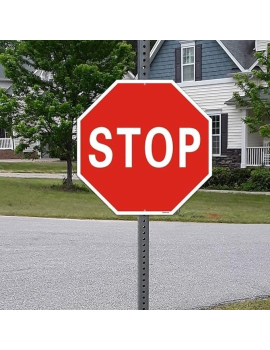 Señalización permanente de ancho octágono. Chapa de 60 cm clase 2...