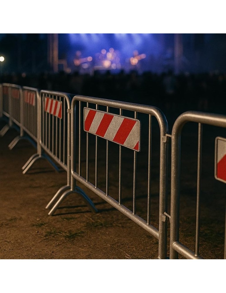 Mobile fencing Modular barrier 110x200 with reflective panel