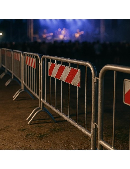 Mobile fencing Modular barrier 110x200 with reflective panel