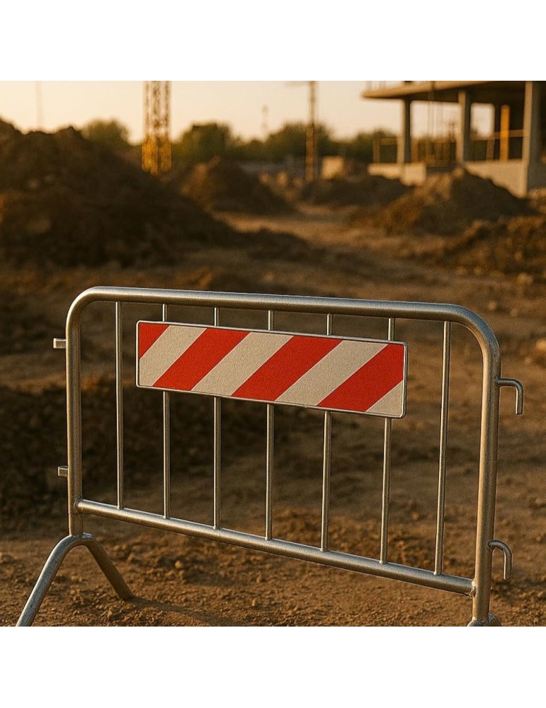 Mobile fencing Modular barrier 110x200 with reflective panel