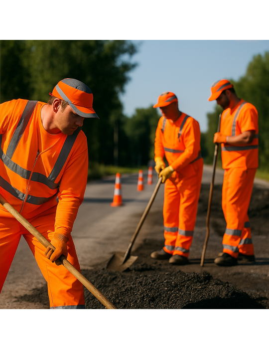 Arbeitshelme Fluo orangefarbener stoßsicherer Helm von GUANTIFICIO ...