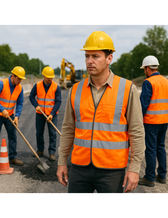High visibility vest high visibility of the GUANTIFICIO SENESE