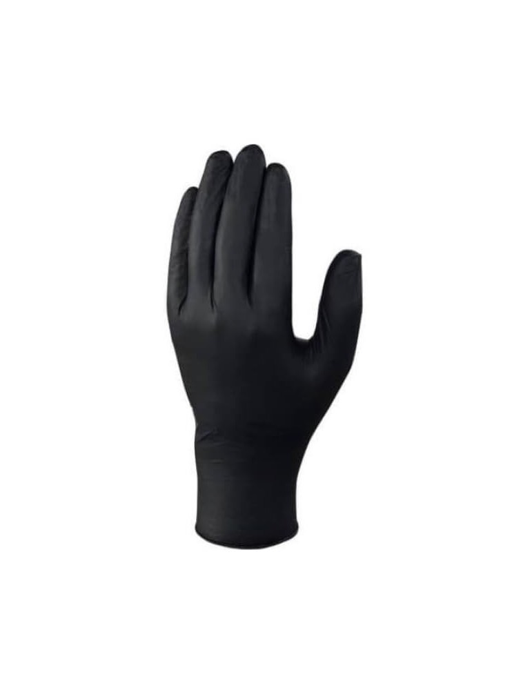 Guantes de nitrilo Guantes sintéticos desechables de nitrilo negros - Pack de 10...