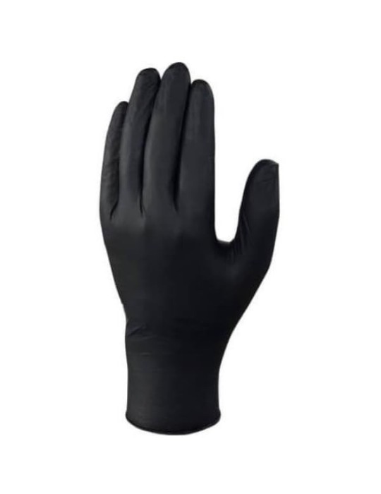Guantes de nitrilo Guantes sintéticos desechables de nitrilo negros - Pack de 10...