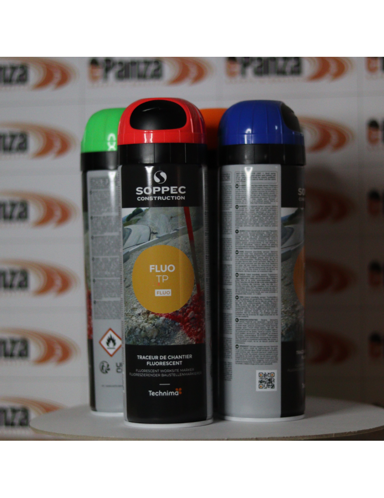 Horizontal markings Fluorescent red construction site marker,...