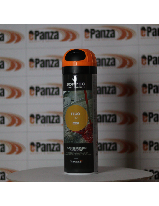 Trazador de 500 ml de spray fluorescente naranja Sisas para obras adecuados para su uso en señales de tráfico