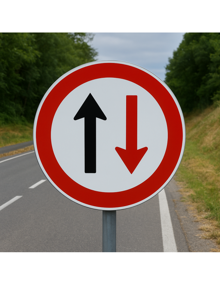 Construction site signage Disco diam. 60 cm class 1 fig. 41 " from...