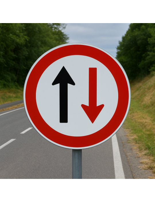 Construction site signage Disco diam. 60 cm class 1 fig. 41 " from...