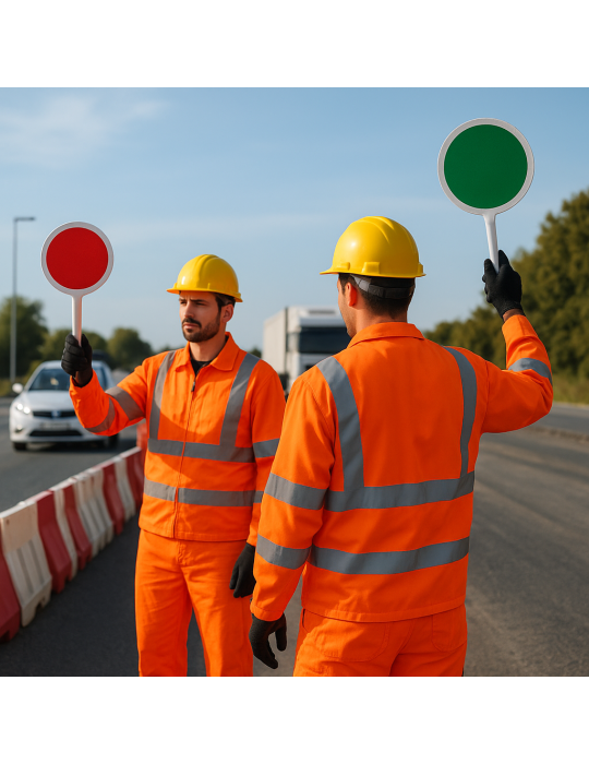 Baustellengegenstände Schaufel für Film, Durchmesser 300 mm – rot/ve...