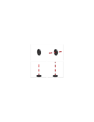 Base di appesantimento per colonnina in pvc con cemento (senza colonnina) 2
