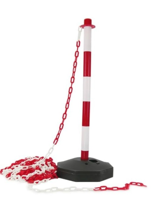 Baustellenteile PVC-Kette – 104 – weiß/rot pro Meter ...