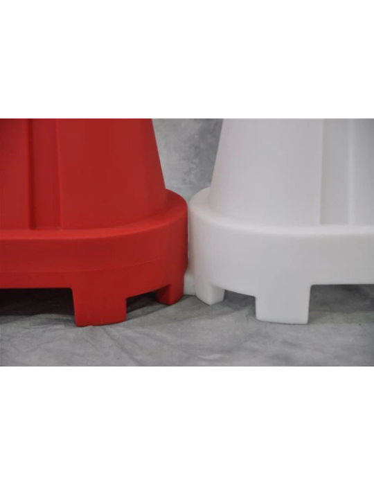 Clôtures mobiles du New Jersey en plastique empilable rouge de Sisas