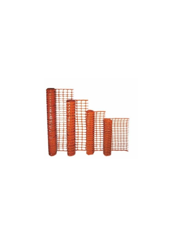 Orange construction site fence net H.120 X 50 Mt