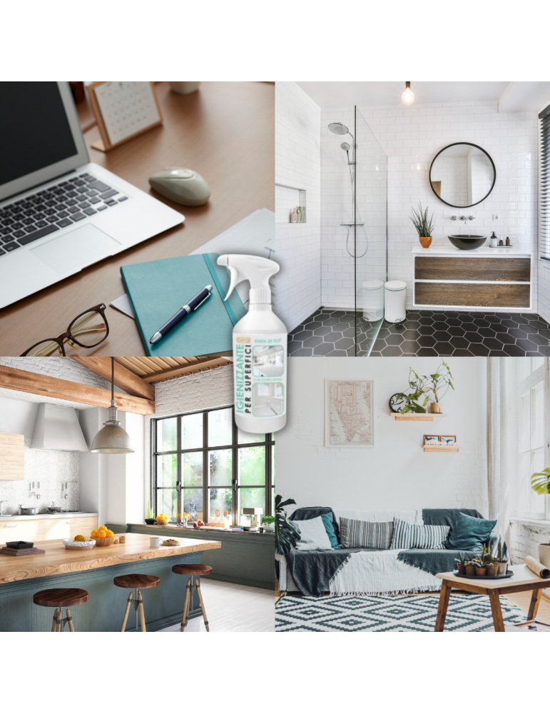 PAPEL Y DETERGENTES Spray desinfectante en botella de 750 ml del G...