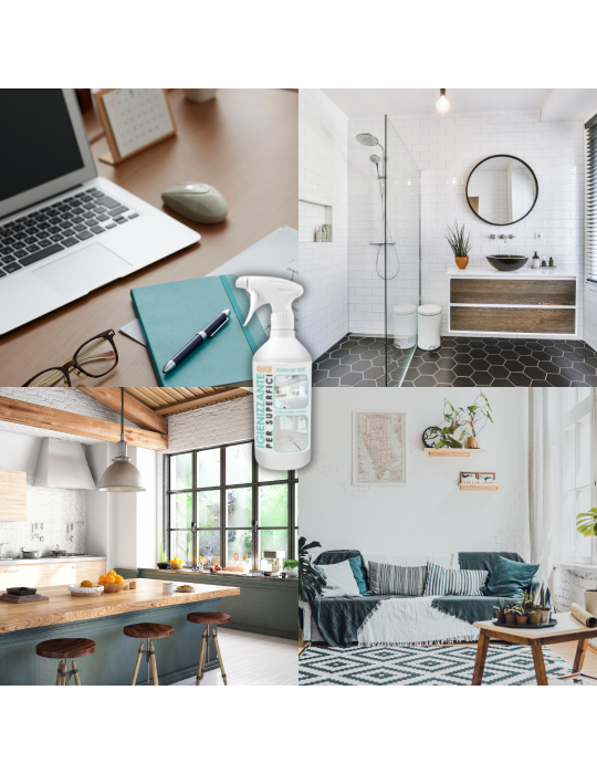 PAPEL Y DETERGENTES Spray desinfectante en botella de 750 ml del G...