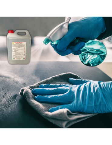 Battericida tanica da 5 lt a base alcolica con quaternari di ammonio 2