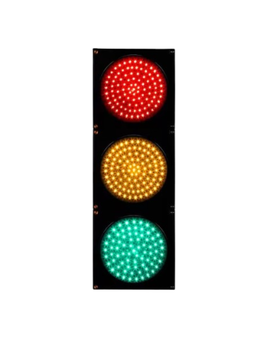 Lanterne rouge, jaune, verte à fermeture pour système de feux de circulation LED sans fil sans support