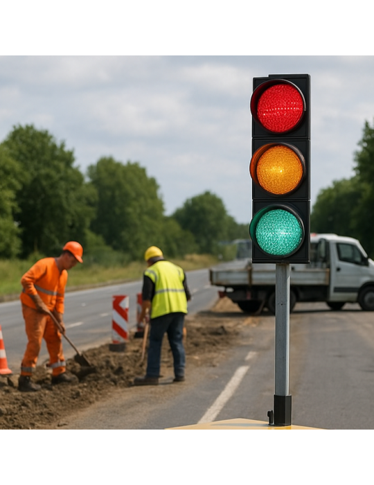 Rot, gelb, grün schließbare Laterne für kabellose LED-Ampelsysteme ohne Unterstützung