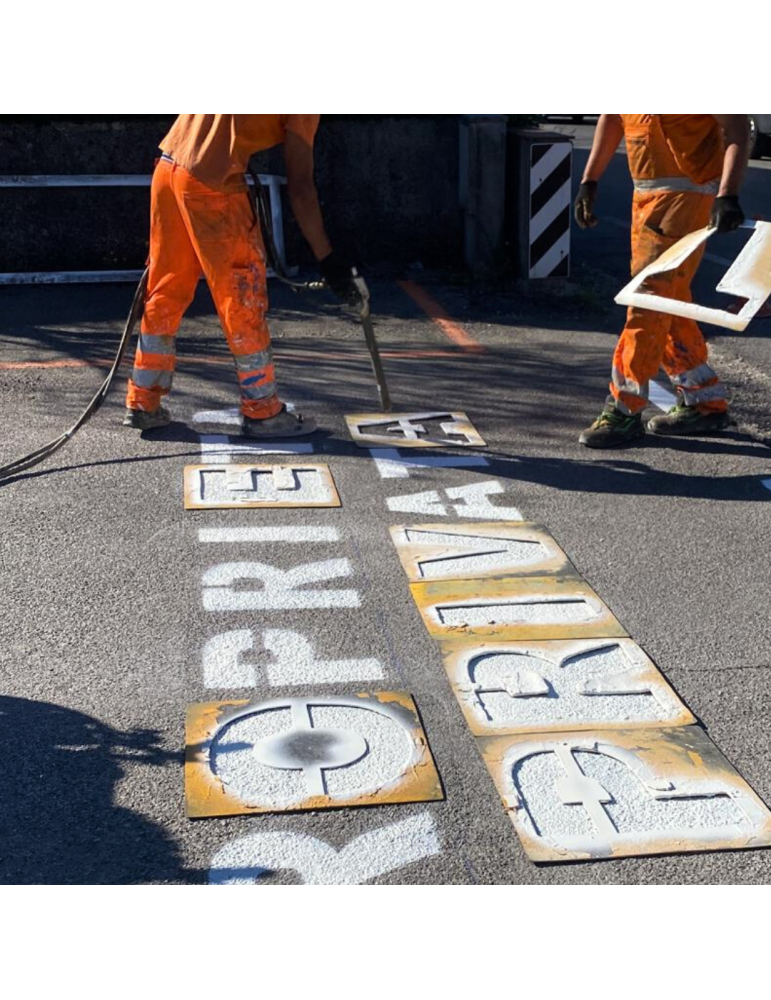Peinture blanche pour marquage routier permanent de 30 kg en étain