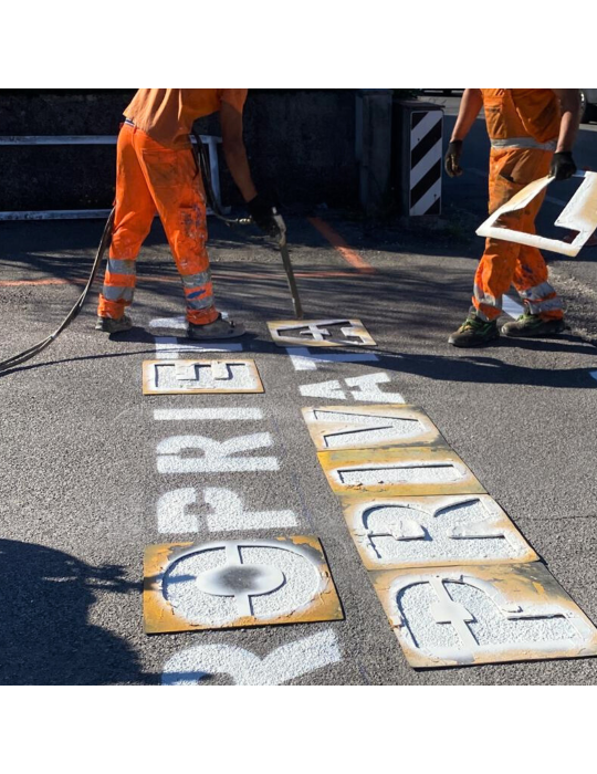 Peinture blanche pour marquage routier permanent de 30 kg en étain