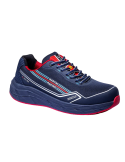 Low safety shoe Sparco blue and red