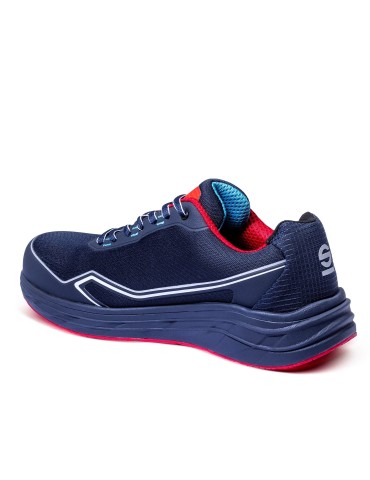 Low safety shoe Sparco blue and red 2