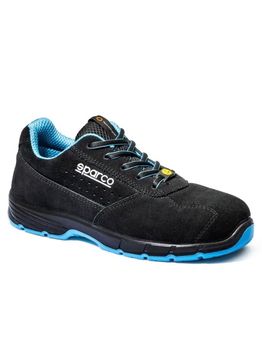 Low safety shoe Sparco black and blue