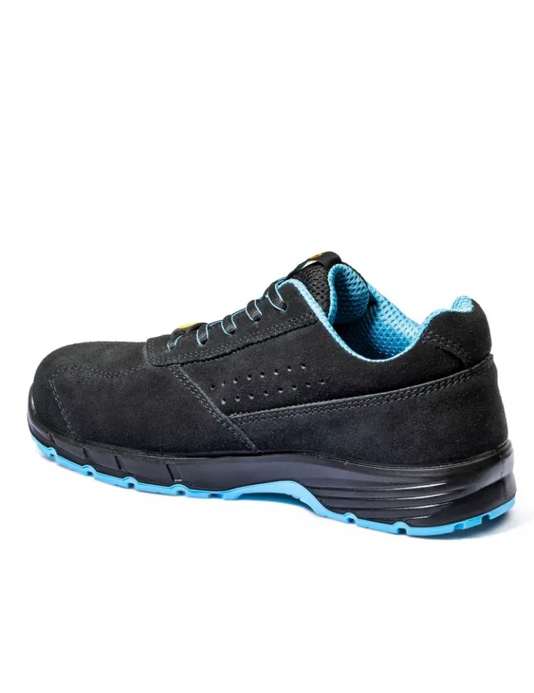 Scarpa bassa antinfortunistica Sparco Moreno nera e blu ESD S1PS SR FO