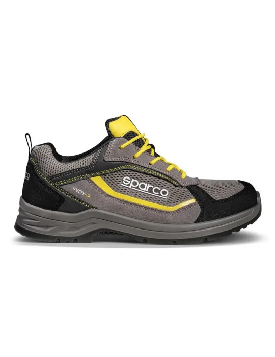 Scarpa bassa antinfortunistica Sparco Edmonton grigia e gialla ESD S1PS SR FO