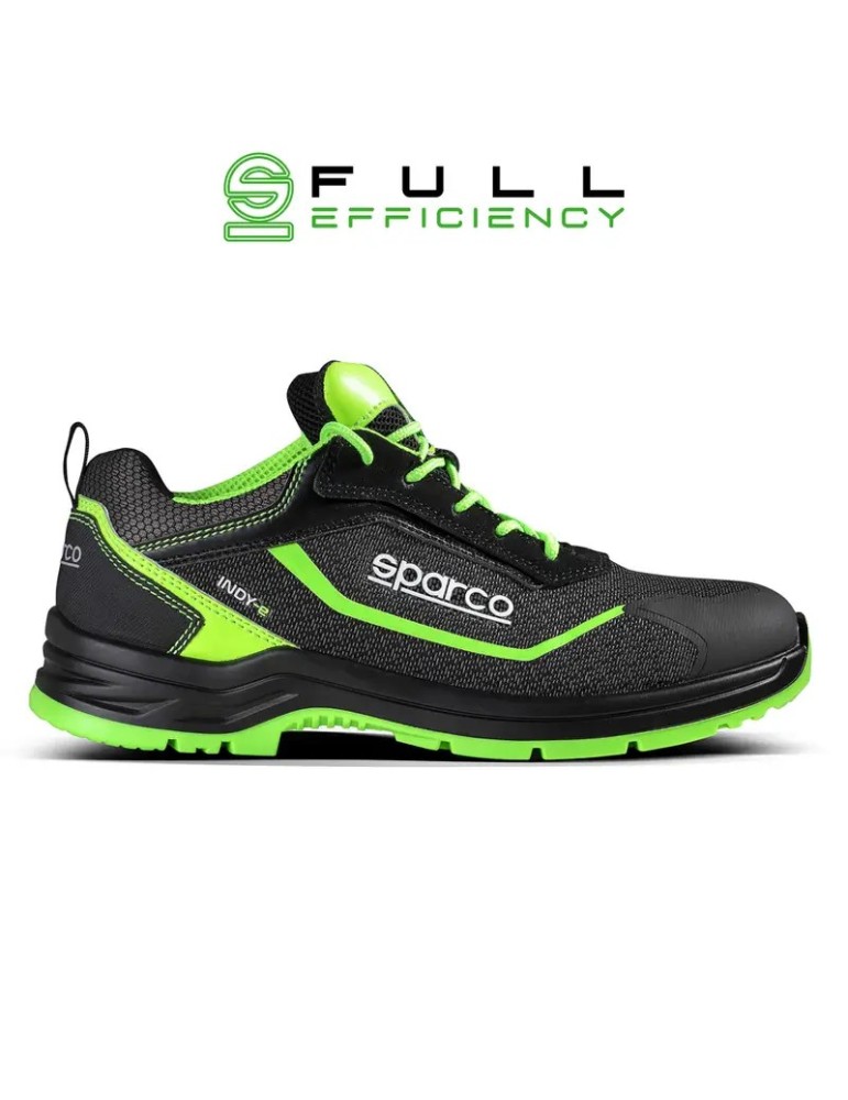Scarpa bassa antinfortunistica Sparco Jody nera e verde ESD S3S SR FO