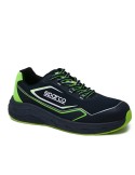 Low safety shoe Sparco black and green