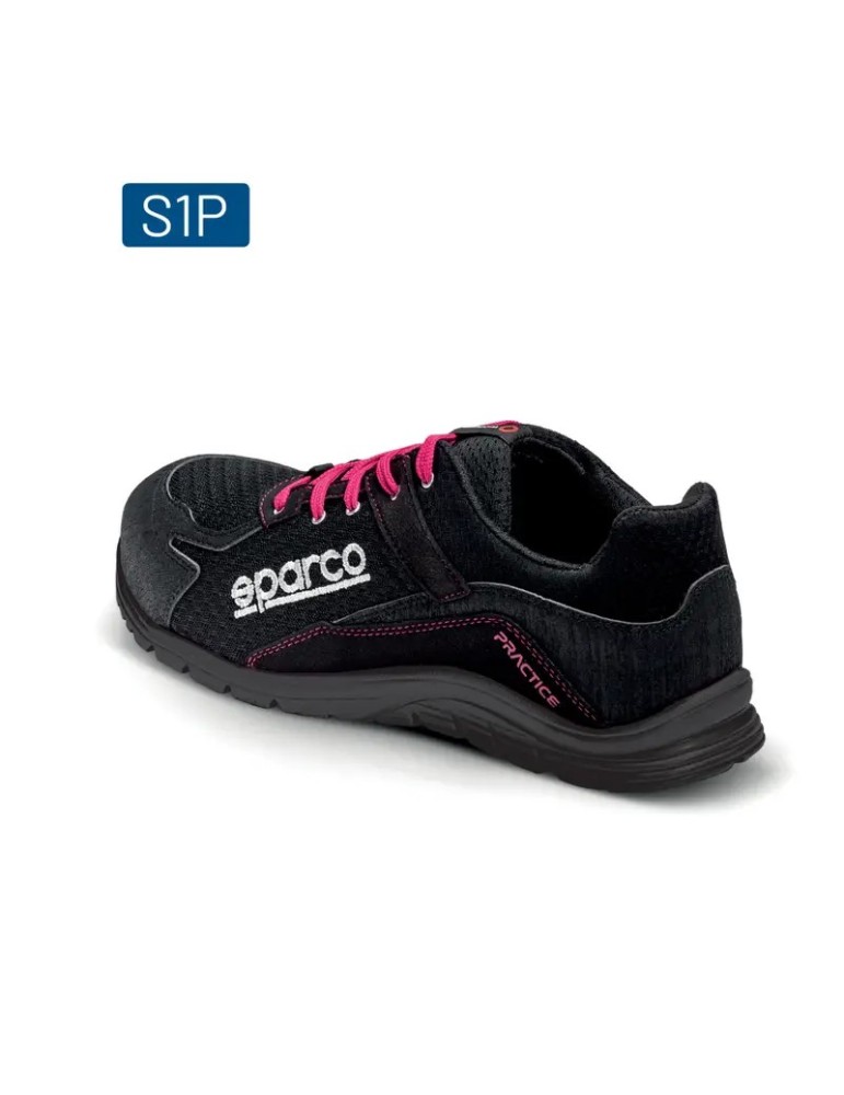 Scarpa bassa antinfortunistica Sparco Jody nera e fucsia ESD S1P SRC
