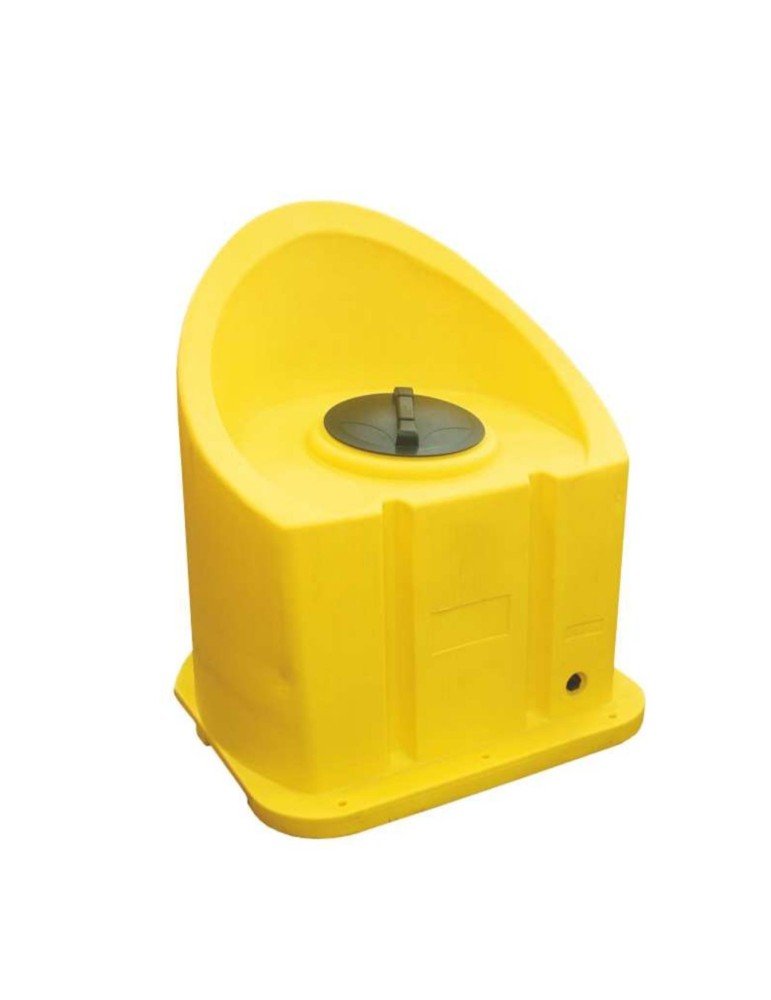 Indicatore di direzione monolitico giallo con inserti rifrangenti da 100 cm