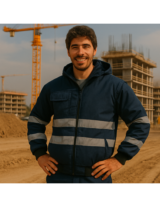 Explorer-Winterjacke mit reflektierenden Streifen Logica Blue