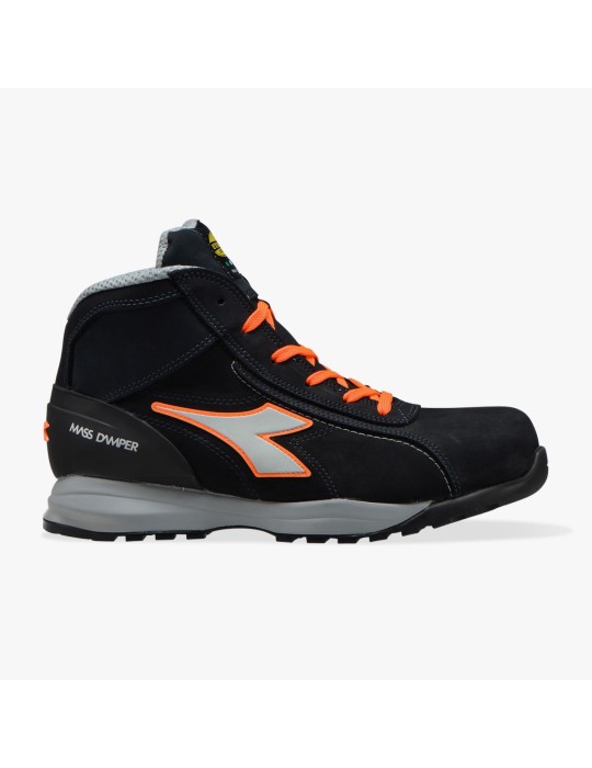 Zapatos de seguridad de guante fluo azul marino/naranja oscuro