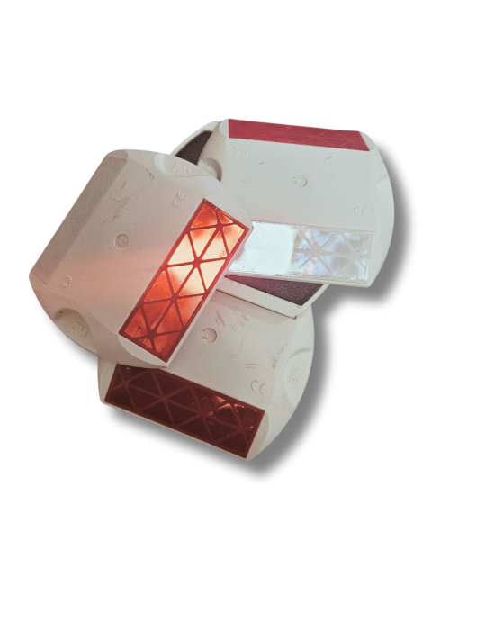 Marquages routiers Rétroreflet d’œil de chat blanc double face...