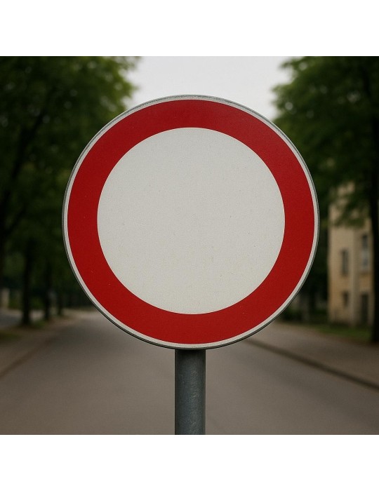 Straßenschilder-Scheibendurchmesser. 60 cm Klasse 1 Abb. 46 "No Transit"